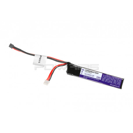 Pirate Arms 7.4v 1100mah 20C lipo battery (mini dean) - 