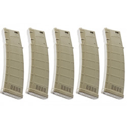 ARES 170rds AMAG Magazine for M4 AEG (5 pack) - DE