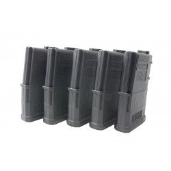 ARES lot de 5 chargeurs AMAG 100 Billes pour M4 AEG (noir) - 