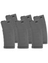 KWA pack de 6 chargeurs 120bbs mid-cap K120 pour AEG M4 - Noir