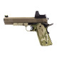 Nuprol 1911 RAVEN full metal gas GBB with BDS red dot - Camo / tan - 