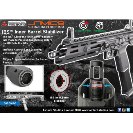 Airtech Studios IBS Inner Barrel Stabilizer for G&G SMC9 - 