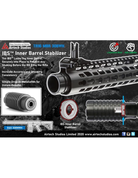 Airtech Studios IBS Inner Barrel Stabilizer for G&G 308 MBH - 