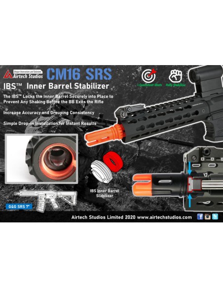 Airtech Studios Stabilisateur de canon interne IBS pour G&G SRS 7inch CQB - 