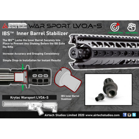 Airtech Studios IBS Inner Barrel Stabilizer for Krytac LVOA-S - 