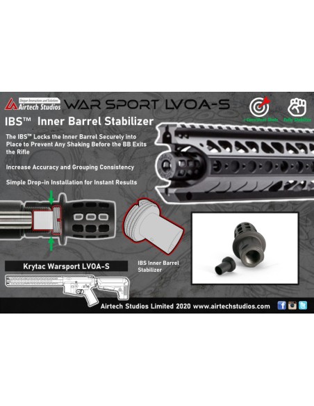Airtech Studios IBS Inner Barrel Stabilizer for Krytac LVOA-S - 