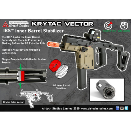 Airtech Studios Stabilisateur de canon interne IBS pour Krytac Kriss Vector