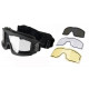 Lancer Tactical Thermal Mask AERO Black with 3 lenses