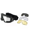 Lancer Tactical Thermal Mask AERO Black with 3 lenses