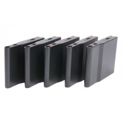 Silverback pack de 5 chargeurs 25 billes polymère pour SRS - Noir - 