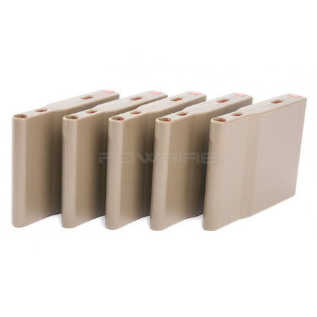 Silverback pack de 5 chargeurs 25 billes polymère pour SRS - FDE