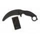 K25 rubber training knife - Black