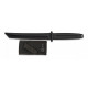 K25 straight rubber training knife - Black