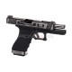 WE G-Force 17 SV Silver Barrel Metal Version GBB - Black - 