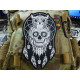 Black / Grey Calavera Owl Dreamcatcher Patch velcro - 