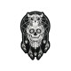 Patch velcro Calavera Owl Dreamcatcher Noir / Gris - 