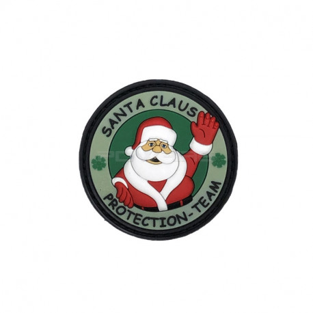 Green - Santa Claus Protection Team Patch velcro - 