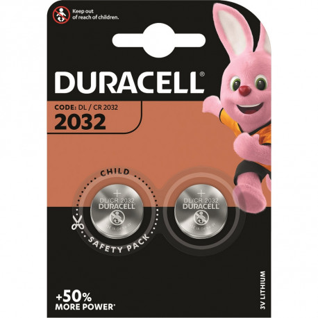 Duracell Piles CR2032 3V (lot de 2) - 