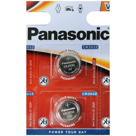Panasonic CR2032 3V Battery (lot of 2) - 