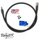 Balystik adapter US - EU 8mm black braided line for HPA regulator - 