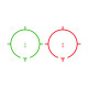 AIM-O XPS 3-2 Red/Green Dot & QD Mount - DE - 