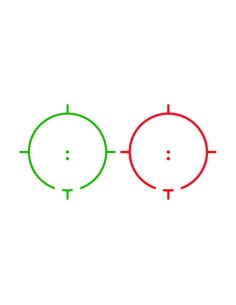 AIM-O XPS 3-2 Red/Green Dot & QD Mount black -  2