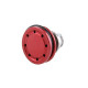 SHS Aluminum ventilated piston head 8 holes - red