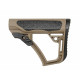 BELL DD style retractable Stock for M4 AEG - Tan - 
