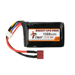 IPOWER batterie LIPO 11,1V 1300Mah 20C Dean - 