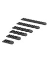 ACM Keymod & M-LOK Rail Set 6 pack Black