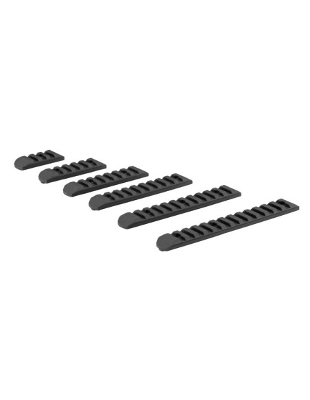 Keymod & M-LOK Rail Set 6 pack Black - 