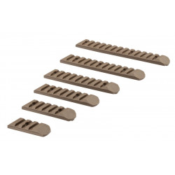 Keymod & M-LOCK Rail Set 6 pack Dark Earth - 