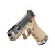 WE G-Force 18C SV Silver Barrel Metal Version GBB - Desert - 