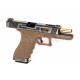 WE G-Force 17 SV Gold Barrel Metal Version GBB - Desert - 