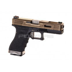 WE G-Force 18C SV Silver Barrel Metal Version GBB - Gold - 