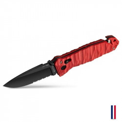 TB Outdoor couteau CAC S200 Serration G10 Toxifié - Rouge - 