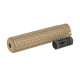 BIG DRAGON KAC style QD silencer with Flash hider BD3533A - tan - 