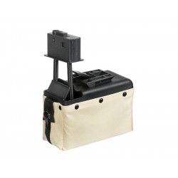 BATTLEAXE ammobox 1500 coups pour M249 - Tan - 