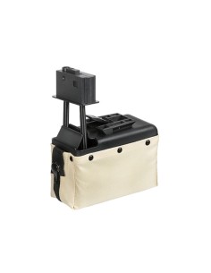 AK ammobox 1500 coups pour M249 - Tan - 