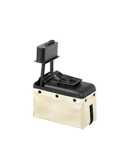 AK 1500 Round Box Magazine for M249 - Tan - 