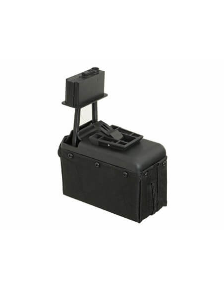 BATTLEAXE ammobox 1500 coups pour M249 - Noir - 