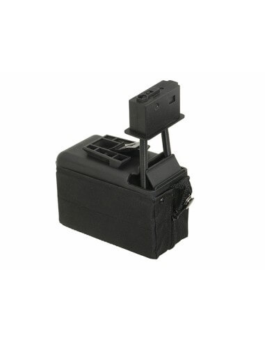 BATTLEAXE 1500 Round Box Magazine for M249 - Black - 