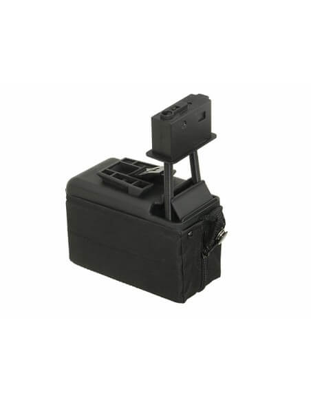 BATTLEAXE 1500 Round Box Magazine for M249 - Black - 
