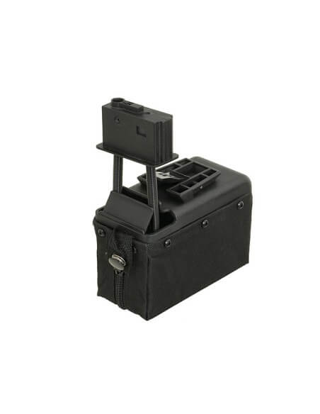 BATTLEAXE 1500 Round Box Magazine for M249 - Black - 