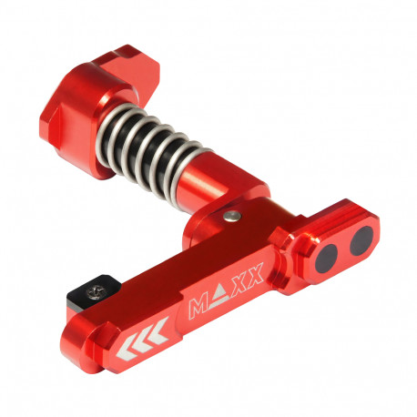 Maxx Model CNC Aluminum Advanced Magazine Release Style B (Red) - 