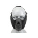 Protection pour bas du visage et oreilles SKULL noir - 