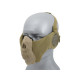 Half Face SKULL Mask (Ear Version) - Tan - 