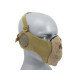 Half Face SKULL Mask (Ear Version) - Tan - 