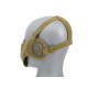 Half Face SKULL Mask (Ear Version) - Tan - 