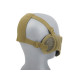 Half Face SKULL Mask (Ear Version) - Tan - 